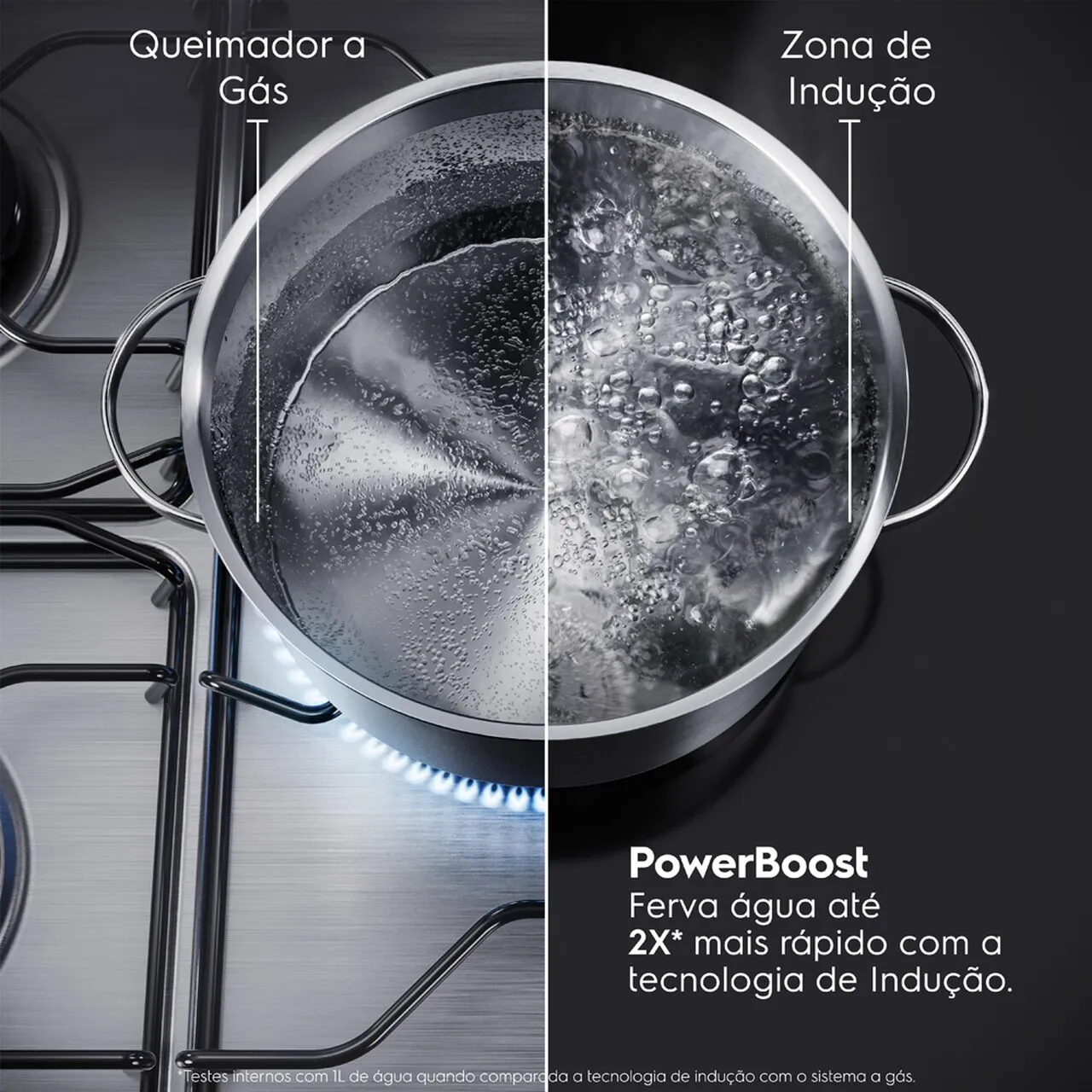 Cooktop 4 Bocas de Indução Electrolux Efficient com Powerboost (IE6LP)