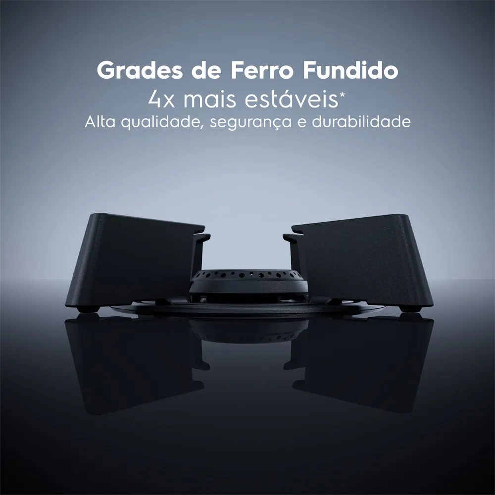 Cooktop 4 Bocas Gás Electrolux Expert Mesa de Vidro, Painel Touch e Timer Digital (KE4GF)