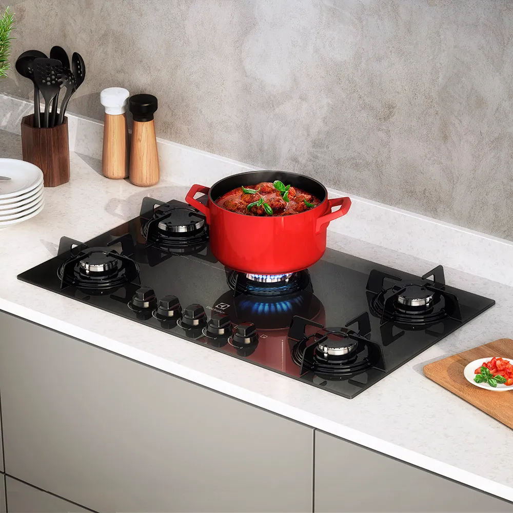 Cooktop 5 Bocas Electrolux a Gás com Acendimento Automático (KE5GP)