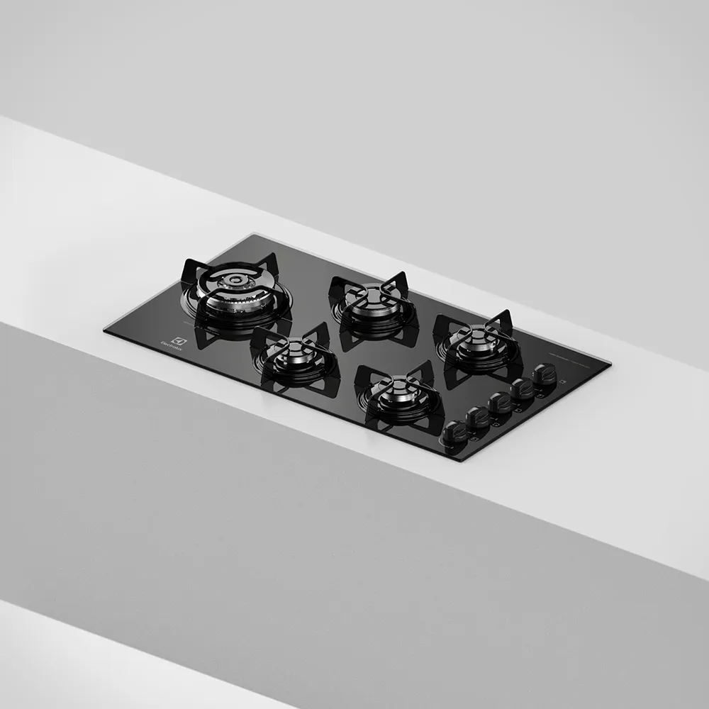 Cooktop 5 Bocas Electrolux a Gás com Tripla Chama (KE5TD)