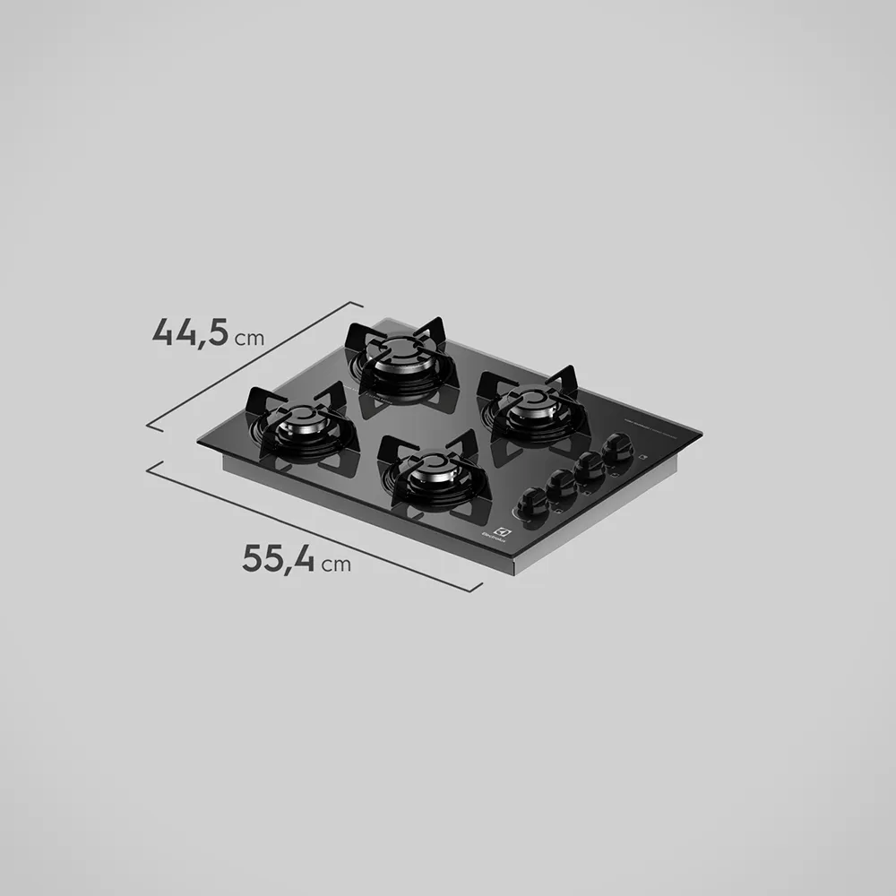 Cooktop 4 Bocas Electrolux a Gás com Acendimento Automático (KE4GP)
