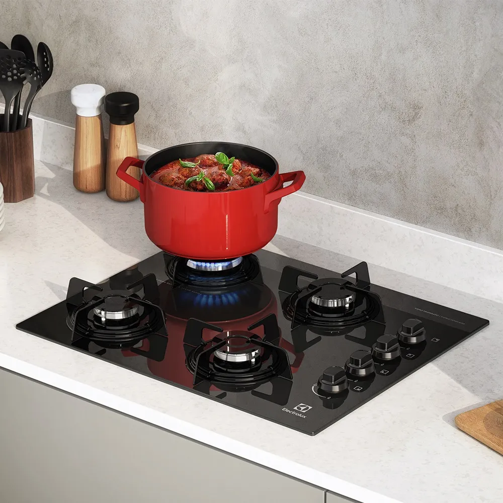 Cooktop 4 Bocas Electrolux a Gás com Acendimento Automático (KE4GP)