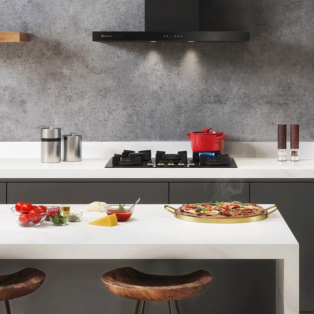 Cooktop 5 Bocas Electrolux a Gás com Tripla Chama e Grades de Ferro Fundido Pro Series (GV75P)