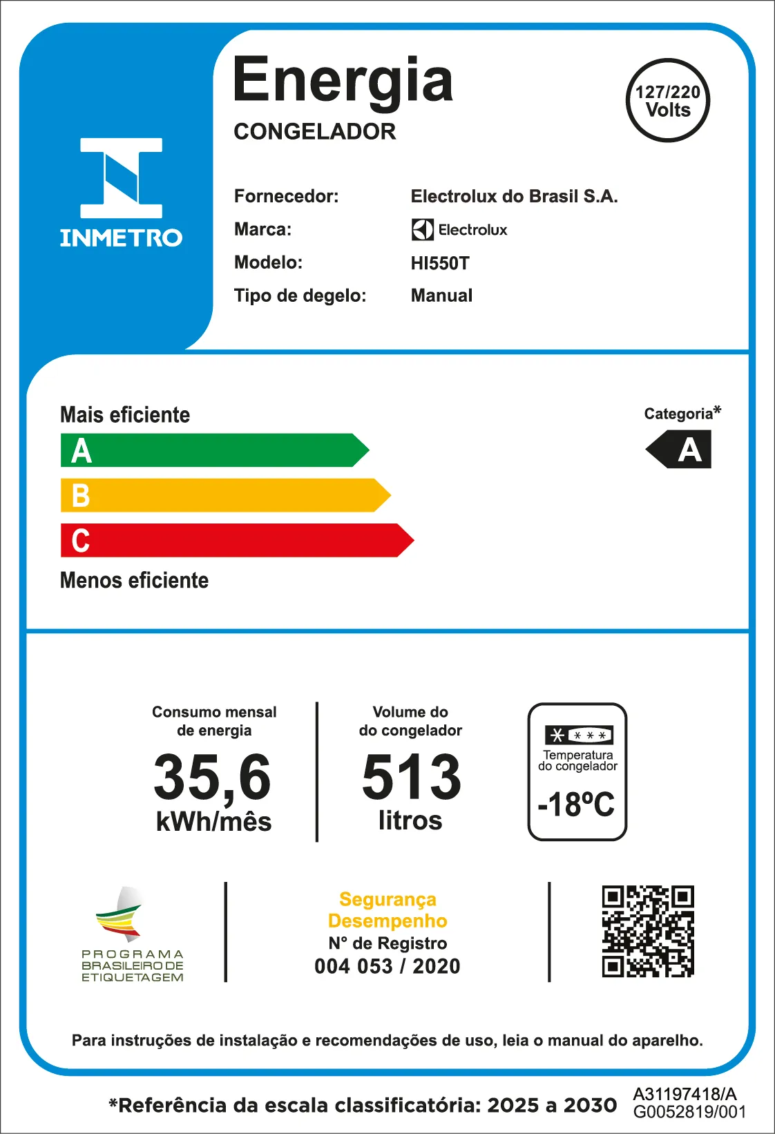 Freezer Horizontal Electrolux 513L SmartBivolt (HI550T)