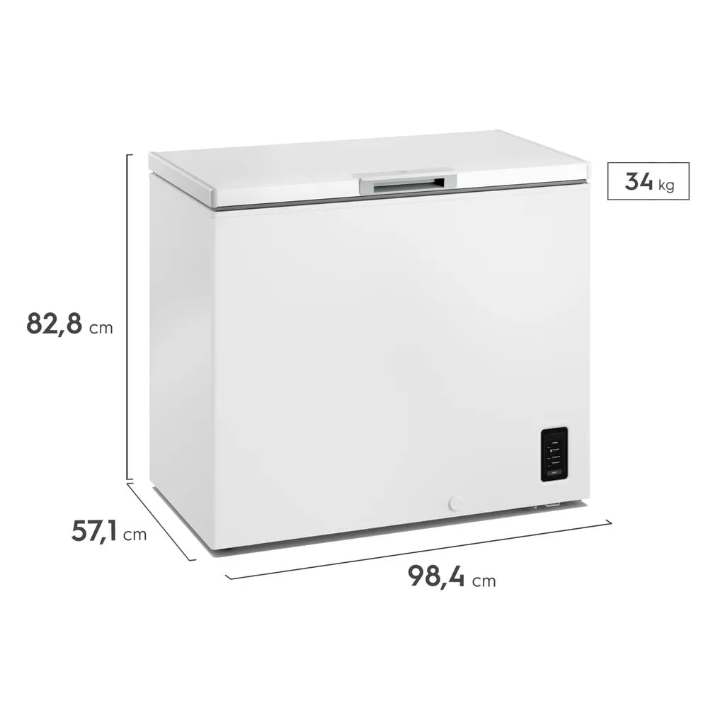 Freezer Horizontal Electrolux 245L Inverter Bivolt Uma Porta Branco (HB250)