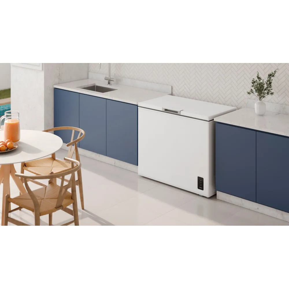 Freezer Horizontal Electrolux 245L Inverter Bivolt Uma Porta Branco (HB250)