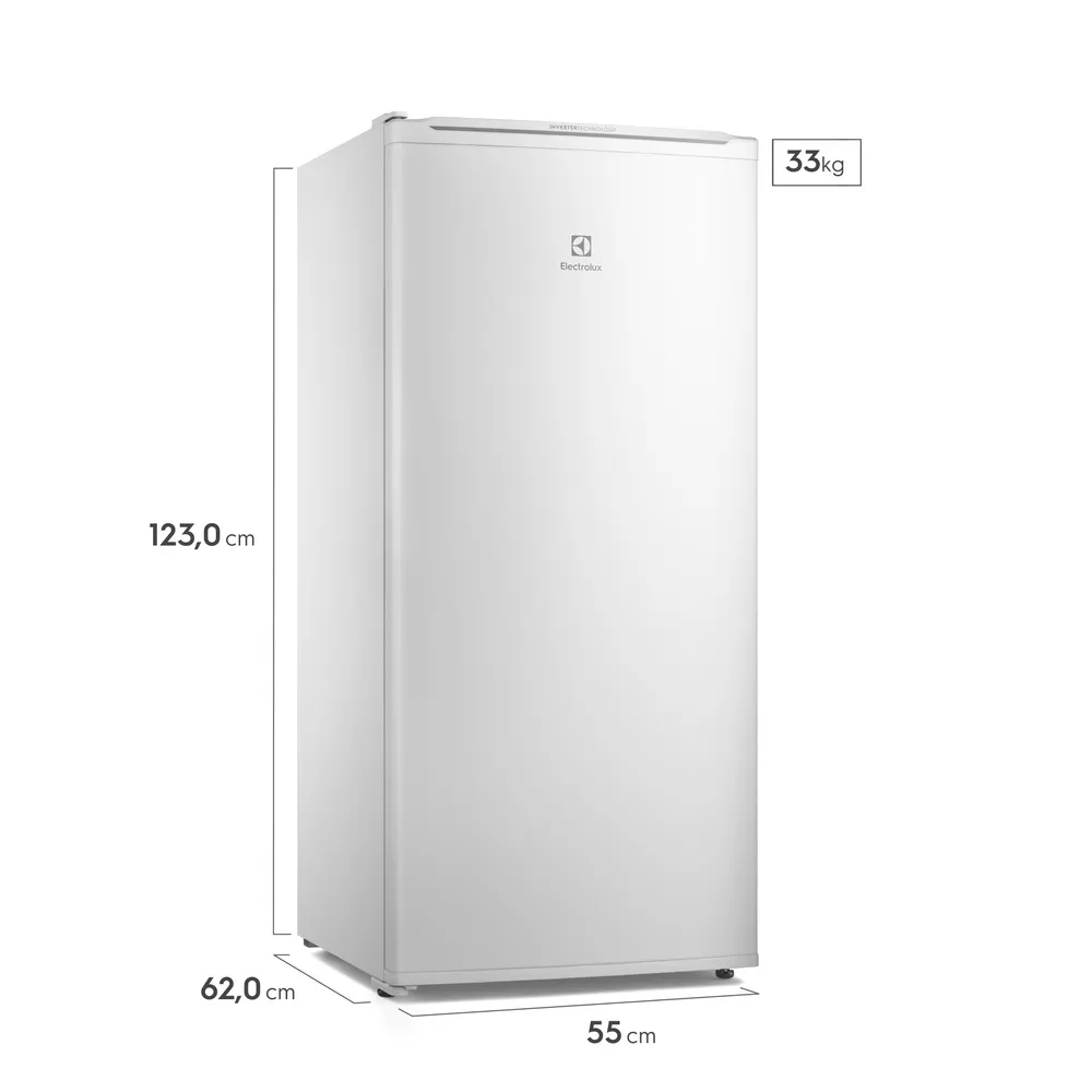 Freezer Vertical Electrolux Efficient 175L SmartBivolt Inverter (FEI19T)