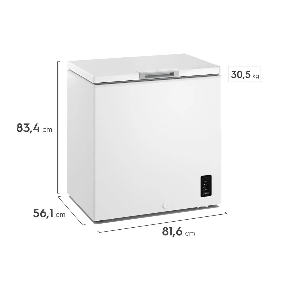 Freezer Horizontal Electrolux 197L Inverter Bivolt Uma Porta Branco (HB200)