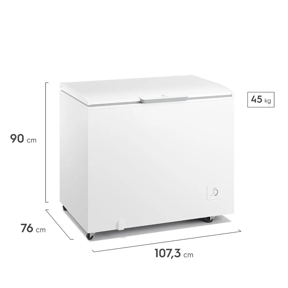 Freezer Horizontal Electrolux Cycle Defrost 315L Inverter Uma Porta (HI330)