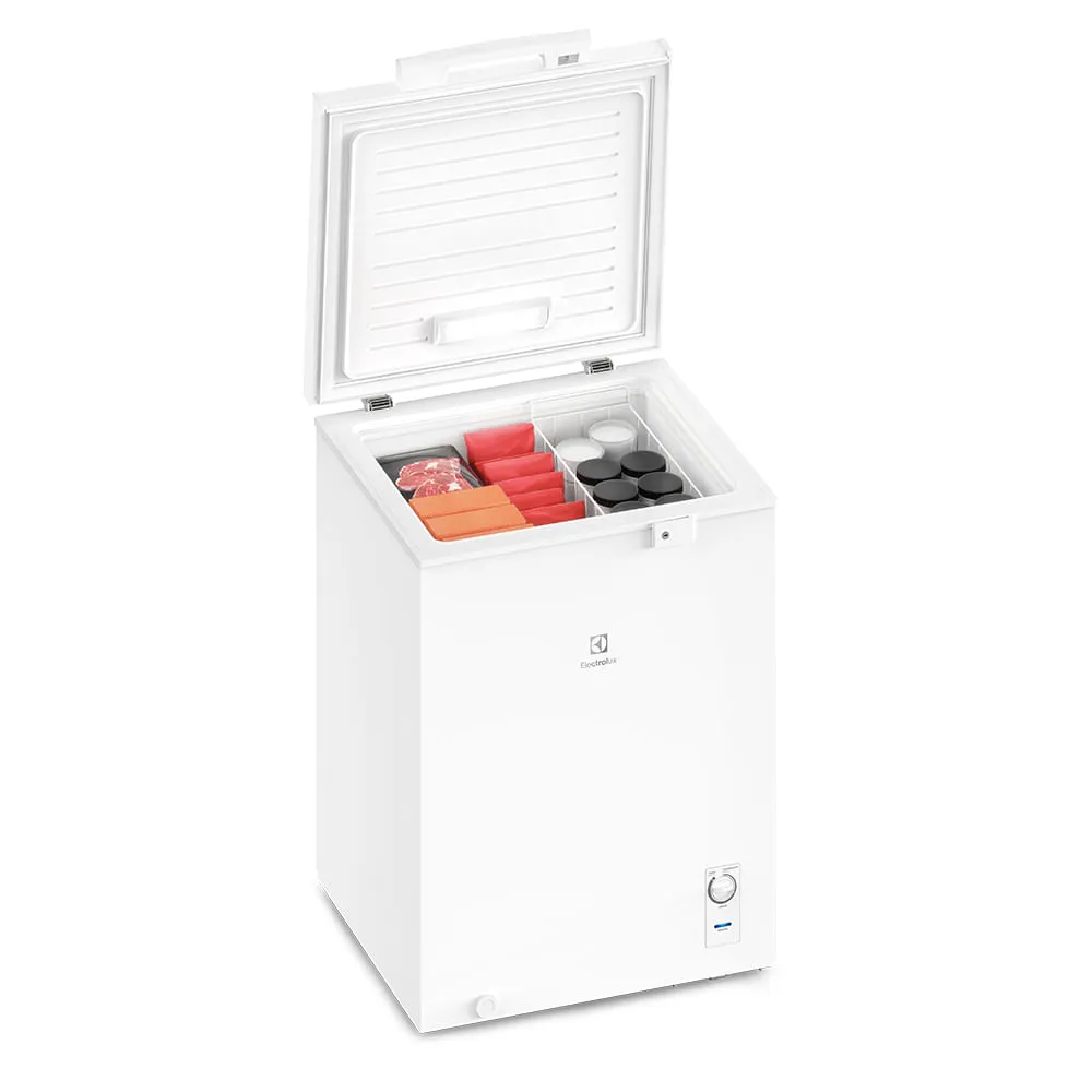 Freezer Horizontal Electrolux Cycle Defrost 143L com função Turbo Freezer Uma Porta (HE150)