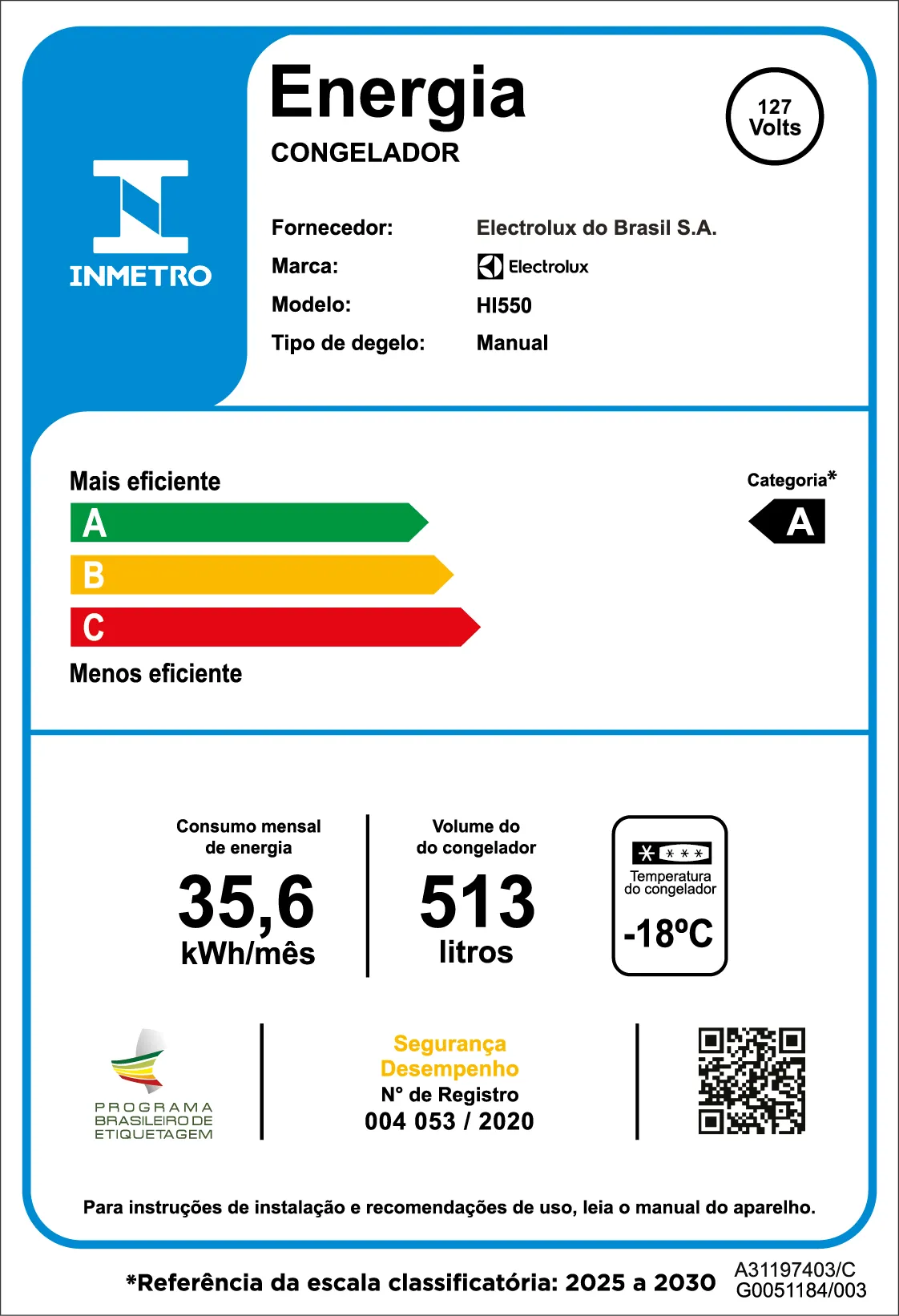 Freezer Horizontal Electrolux Cycle Defrost 513L Inverter Uma Porta (HI550)