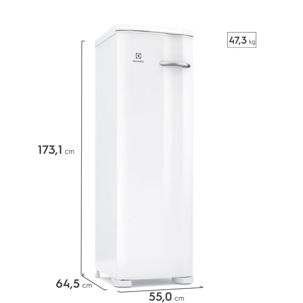 Freezer Vertical Electrolux Cycle Defrost 234L Uma Porta (FE27)