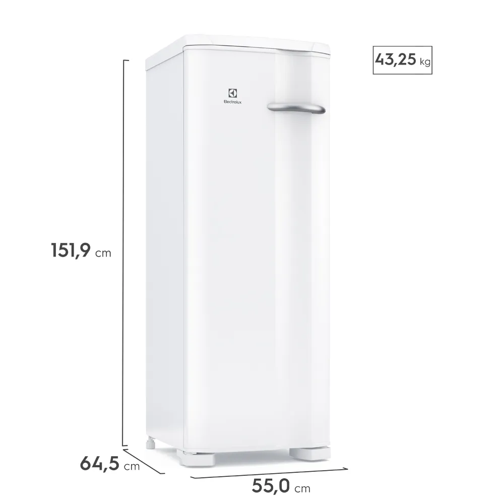 Freezer Vertical Electrolux Cycle Defrost 197L Uma Porta (FE23)