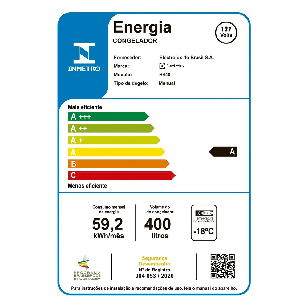Freezer Horizontal Electrolux Cycle Defrost 400L com função Turbo Freezer Duas Portas (H440)