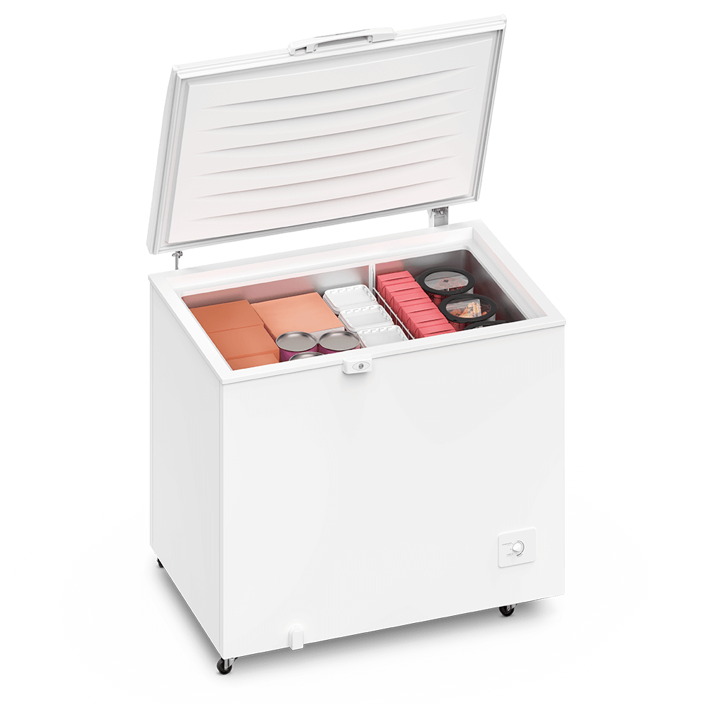 Freezer Horizontal Electrolux Cycle Defrost 314L com função Turbo Freezer Uma Porta (H330)
