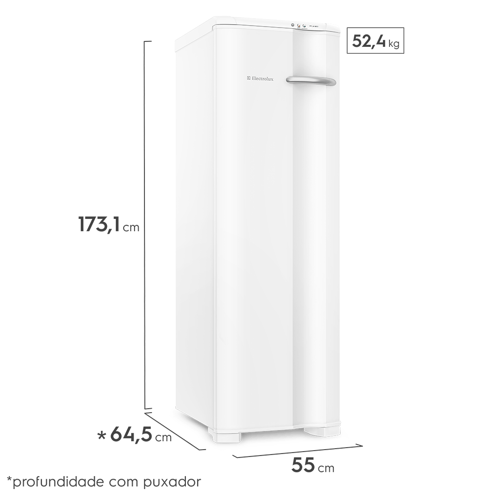 Freezer Vertical Electrolux Cycle Defrost 203L Uma Porta (FE26)