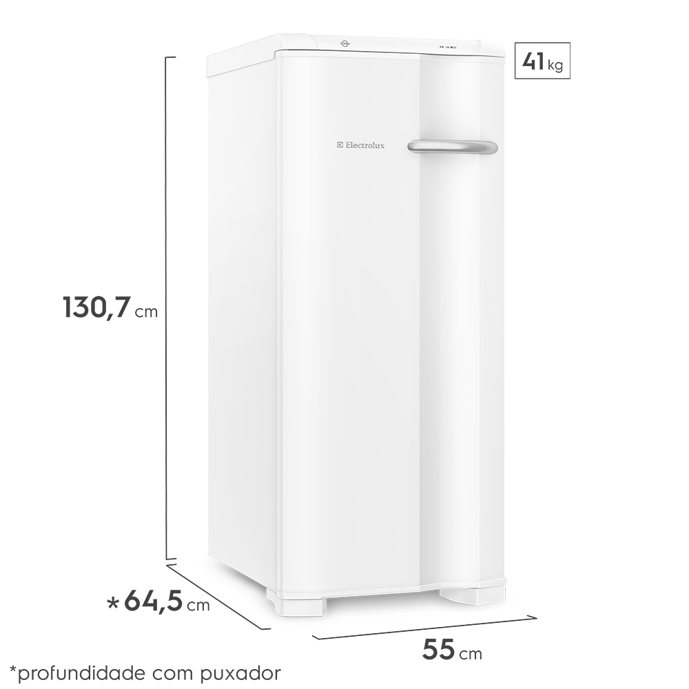 Freezer Vertical Electrolux Cycle Defrost 145L Uma Porta (FE18)