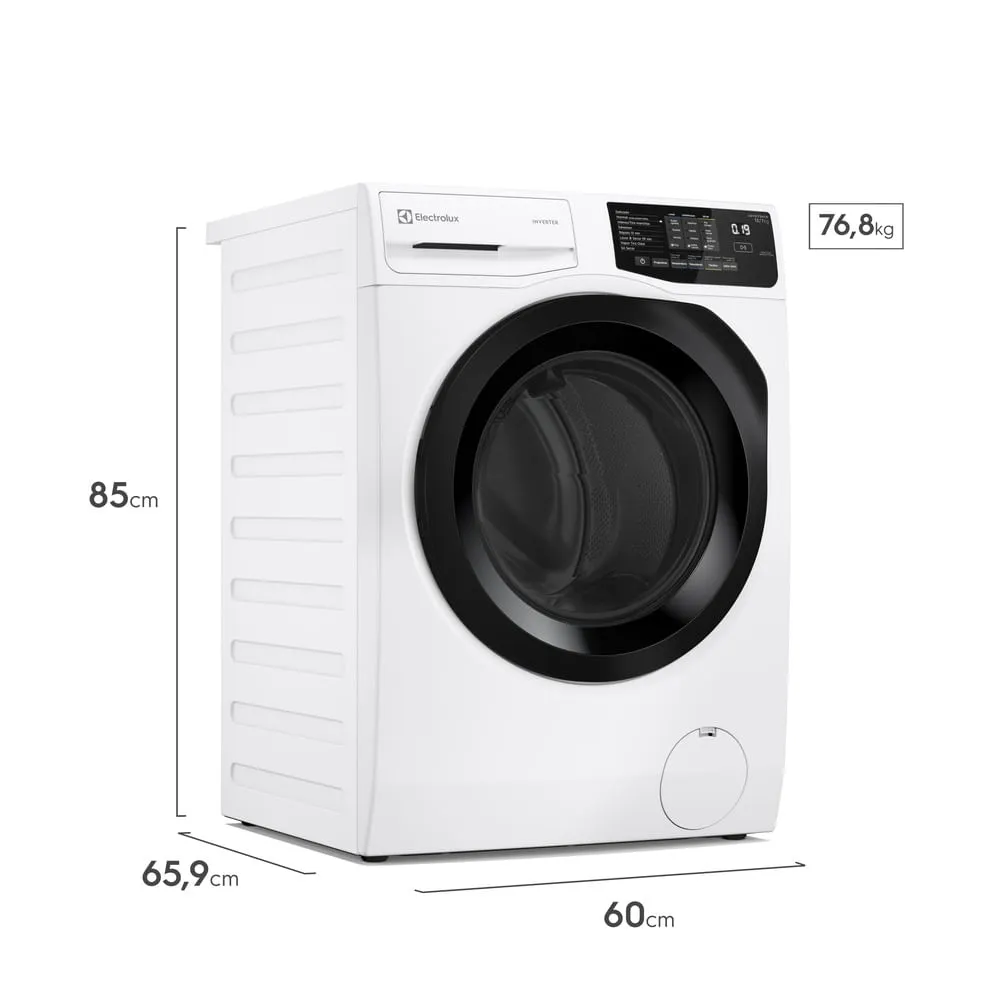 Lava e Seca Electrolux 12/7kg Branca Inverter com Água Quente e Lavagem Inteligente (LSB12)