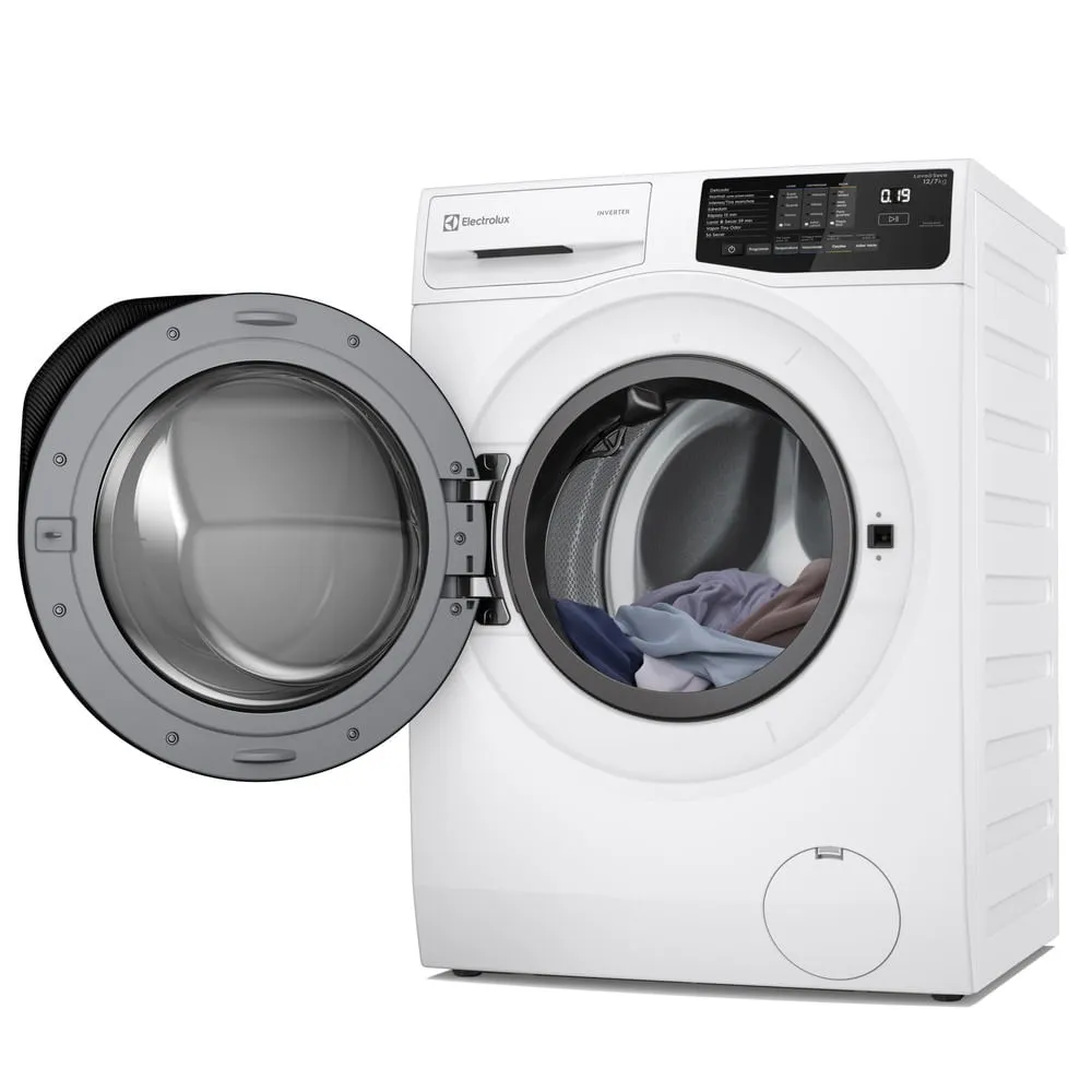 Lava e Seca Electrolux 12/7kg Branca Inverter com Água Quente e Lavagem Inteligente (LSB12)