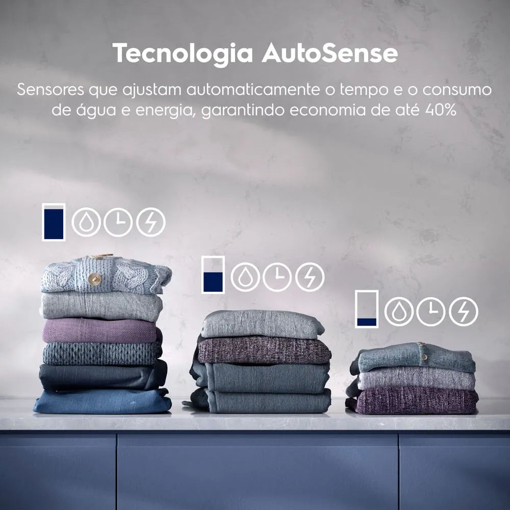 Lava e Seca Electrolux 12/7kg Branca Inverter com Água Quente e Lavagem Inteligente (LSB12)