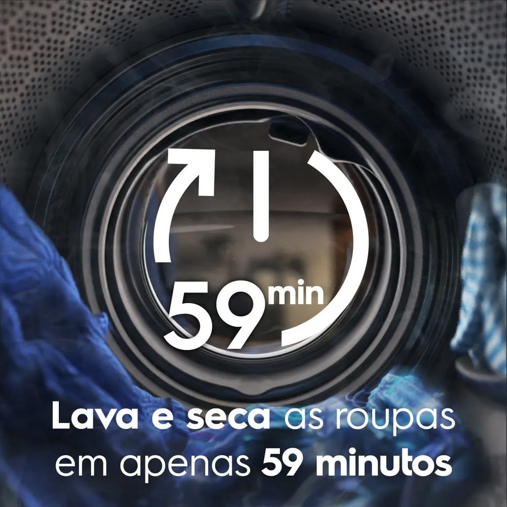Lava e Seca Electrolux 12/7kg Branca Inverter com Água Quente e Lavagem Inteligente (LSB12)