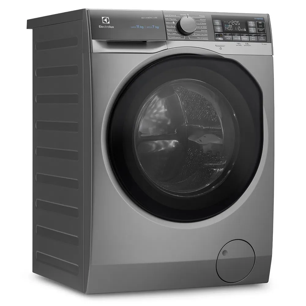 Lava e Seca Electrolux 11Kg Inox Perfect Care Inverter com Água Quente/Vapor (LSW11)