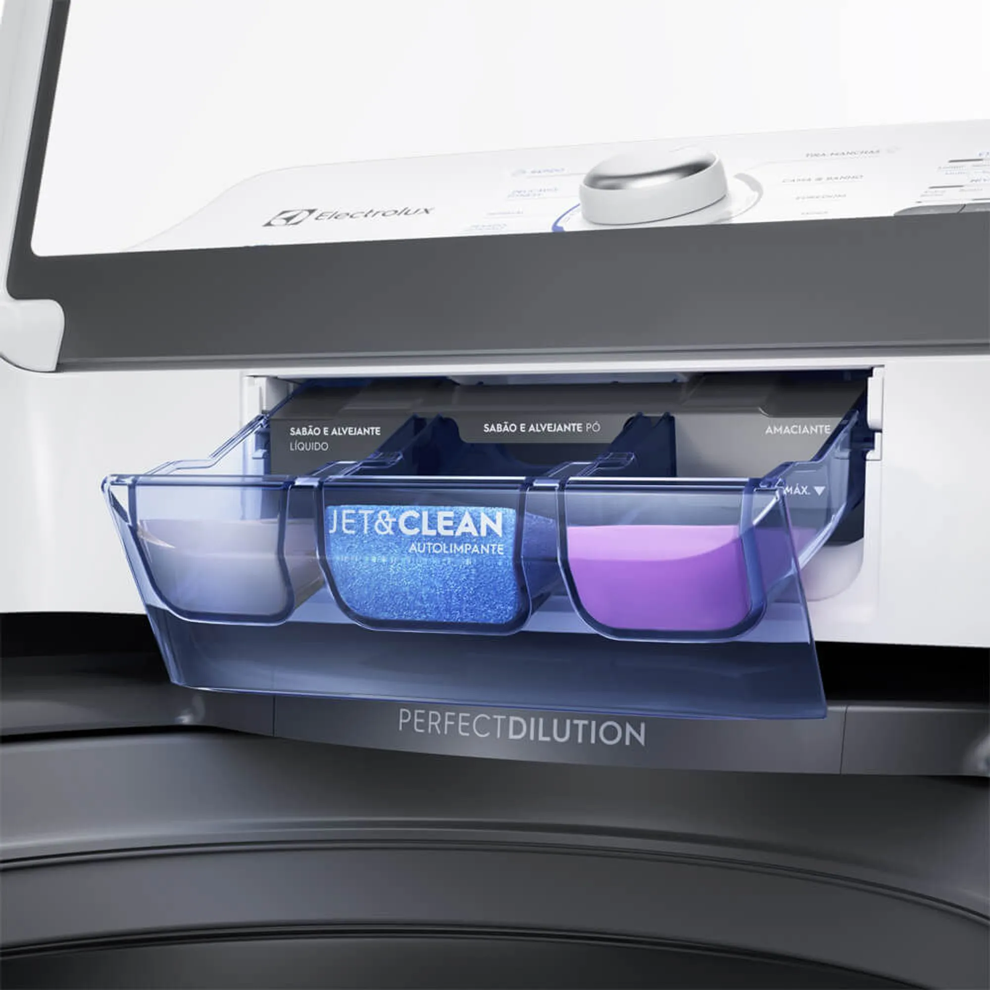 Máquina de Lavar Electrolux 17kg Branca Essential Care com Cesto Inox e Jet&Clean (LED17)