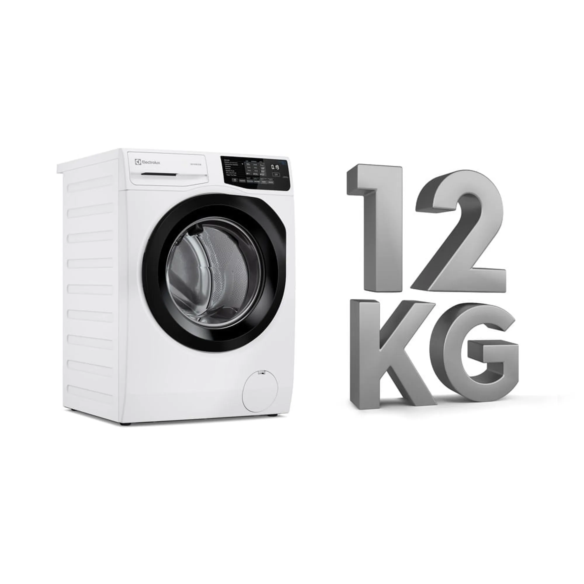 Máquina de Lavar Frontal Electrolux 12kg Branca Inverter com Água Quente e Lavagem Inteligente (LFB12)