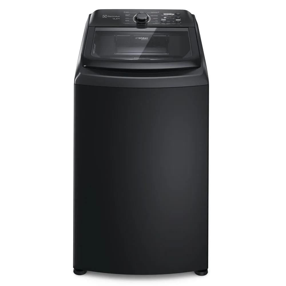 Máquina de Lavar Electrolux 14,5kg Preta Efficient Cesto Inox, Jet&Clean e Filtro Fiapos (LEP15)