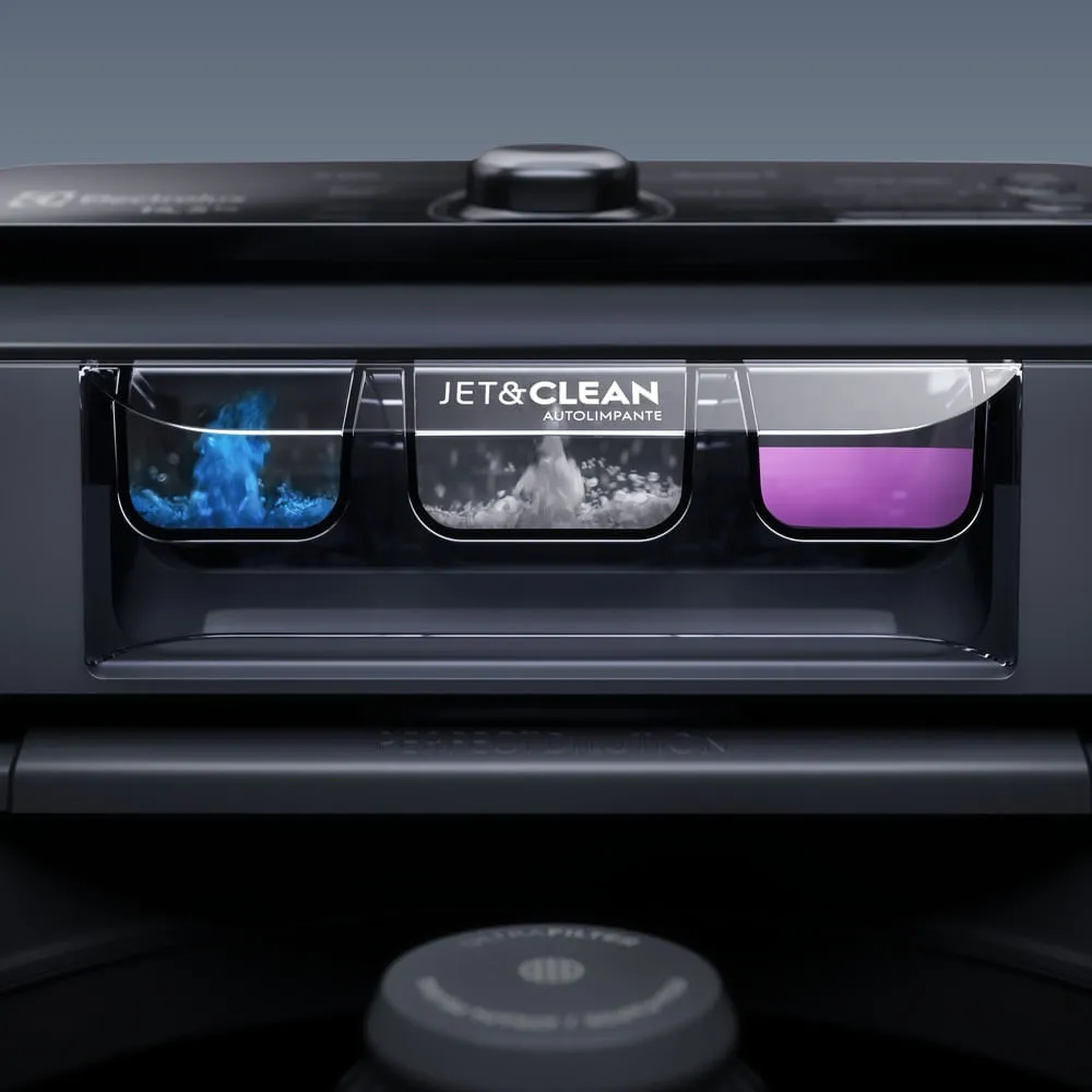 Máquina de Lavar Electrolux 14,5kg Preta Efficient Cesto Inox, Jet&Clean e Filtro Fiapos (LEP15)