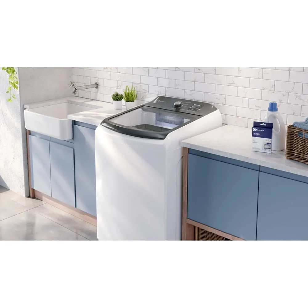 Máquina de Lavar Electrolux 18kg Branca Efficient Cesto inox e Jet&Clean (LEE18)