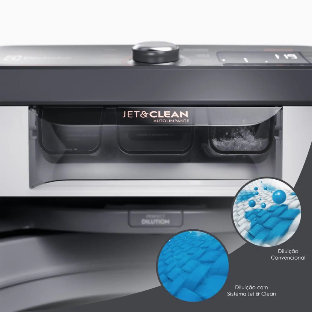 Máquina de Lavar 15kg Electrolux Premium Care com Cesto Inox. Jet&Clean e Time Control (LEC15)