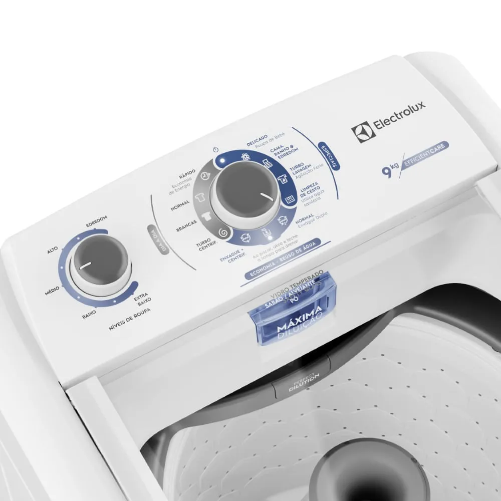 Máquina de Lavar 9kg Electrolux Efficient Care (LED09)