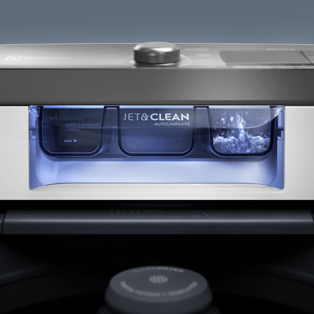 Máquina de Lavar Electrolux 14,5kg Branca Efficient Cesto inox e Jet&Clean (LEE15)