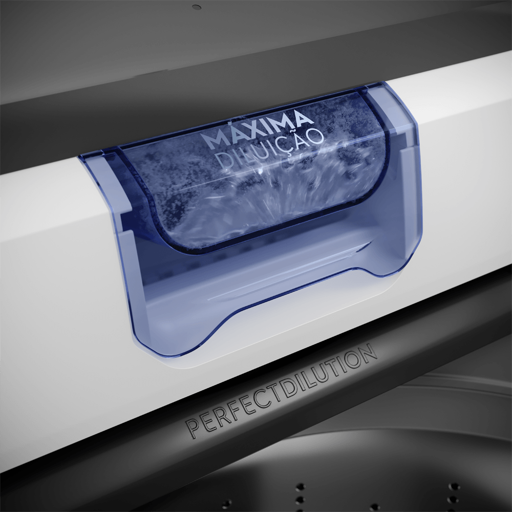 Máquina de Lavar Electrolux 13kg Branca Efficient Duplo Dispenser, Cesto Inox e Máxima Diluição (LDA13)