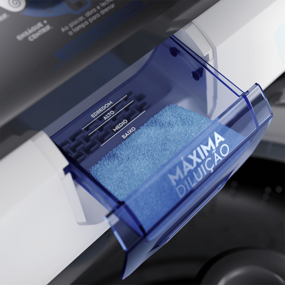 Máquina de Lavar Electrolux 13kg Branca Efficient Duplo Dispenser, Cesto Inox e Máxima Diluição (LDA13)