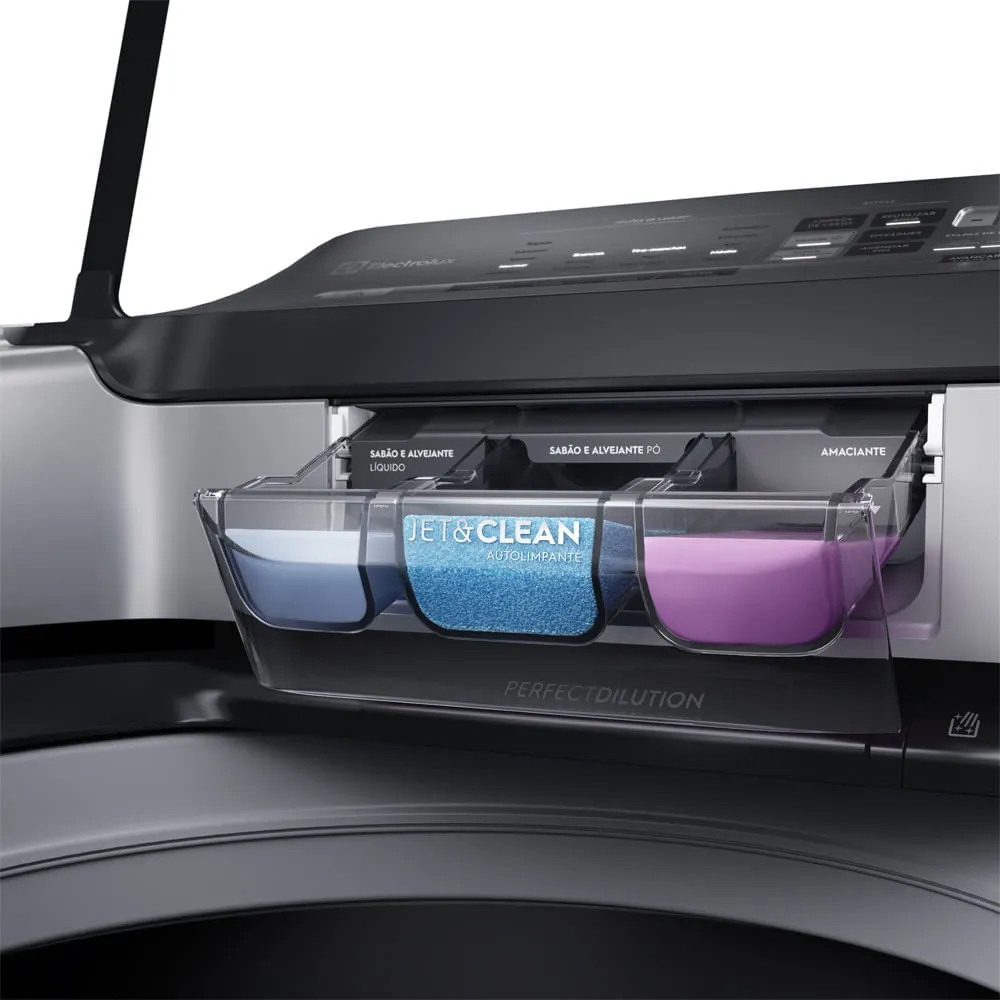 Máquina de Lavar 17kg Electrolux Perfect Care Digital com Vapor e Jatos Poderosos (LEH17)
