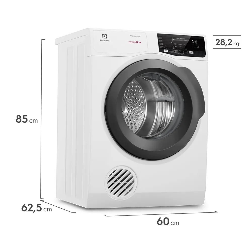 Kit Máquina de Lavar Frontal Electrolux 11kg (LFE11) + Secadora de Roupas Electrolux 12Kg Branca (SFP12)