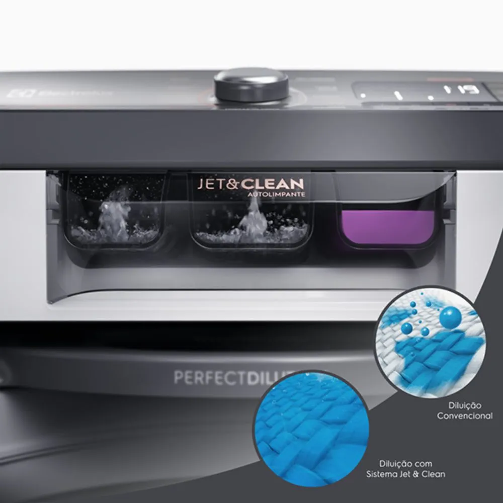 Máquina de Lavar Electrolux 18kg Branca Premium Care com Cesto Inox e Sem Agitador (LEI18)