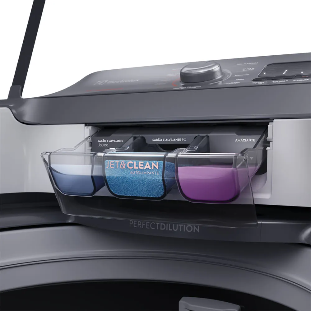 Máquina de Lavar Electrolux 18kg Branca Premium Care com Cesto Inox e Sem Agitador (LEI18)