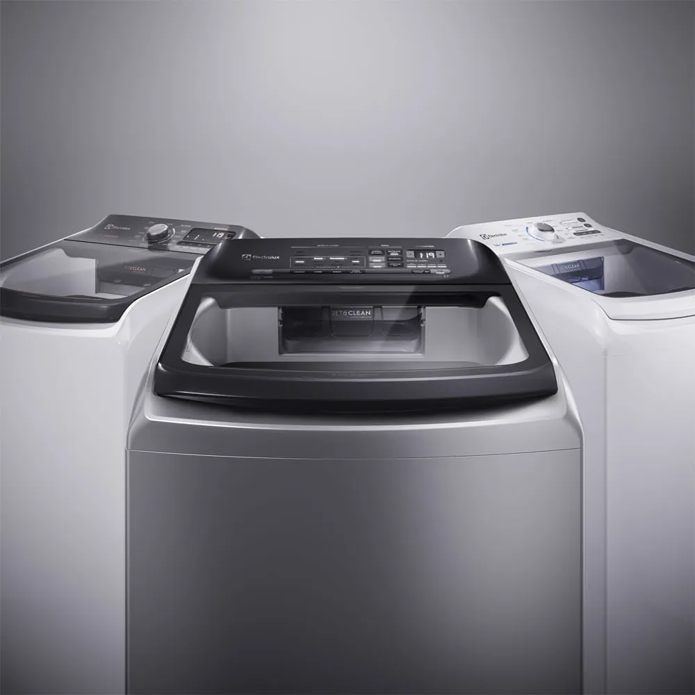Máquina de Lavar Electrolux 18kg Branca Premium Care com Cesto Inox e Sem Agitador (LEI18)