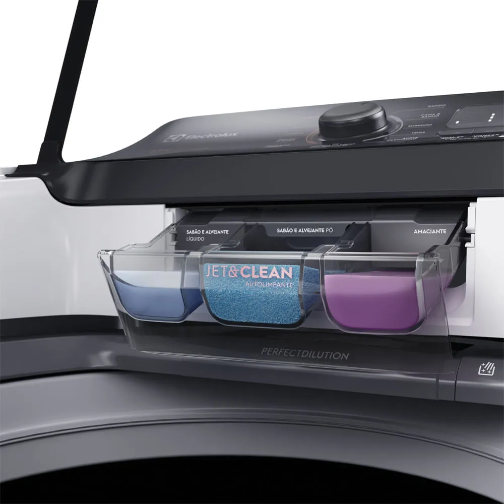 Máquina de Lavar 17kg Electrolux Perfect Care com Vapor e Jatos Poderosos (LEV17)