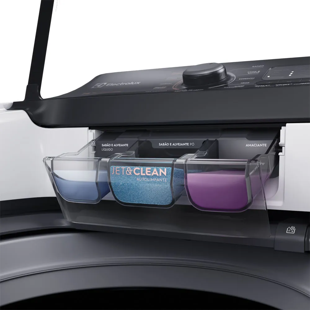 Máquina de Lavar Electrolux 14kg Branca Perfect Care com Cesto Inox e Jatos Poderosos (LEJ14)