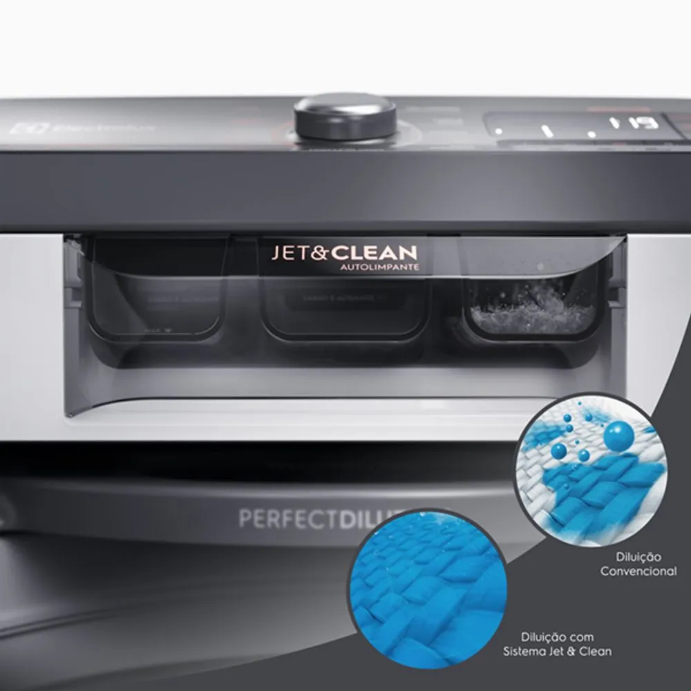 Máquina de Lavar Electrolux 17kg Branca Premium Care com Cesto Inox e Jet&clean (LEC17)