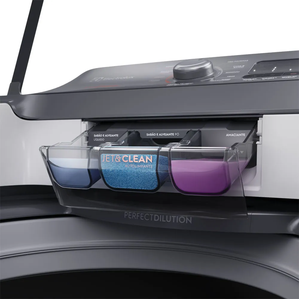 Máquina de Lavar Electrolux 17kg Branca Premium Care com Cesto Inox e Jet&clean (LEC17)