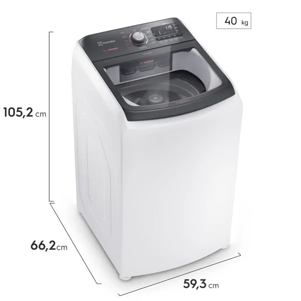 Máquina de Lavar Electrolux 14kg Branca Premium Care com Cesto Inox e Jet&clean (LEC14)