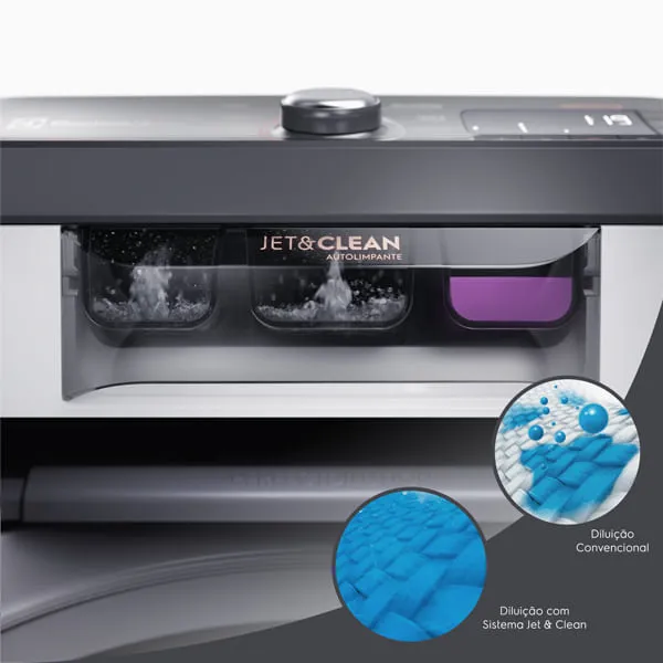 Máquina de Lavar Electrolux 14kg Branca Premium Care com Cesto Inox e Jet&clean (LEC14)