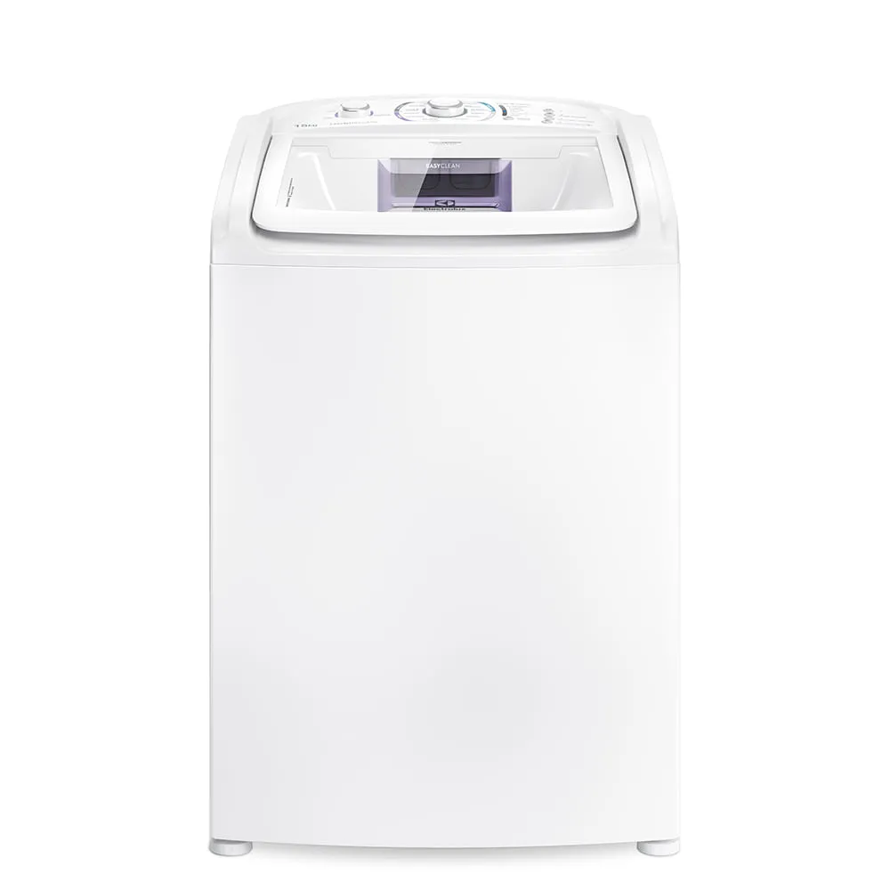 Máquina de Lavar Electrolux 15kg Branca Essential Care com Filtro Fiapos e Tecla Economia (LES15)
