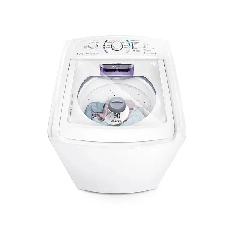 Máquina de Lavar Electrolux 13kg Branca Essential Care com Easy Clean e Filtro Fiapos (LES13)
