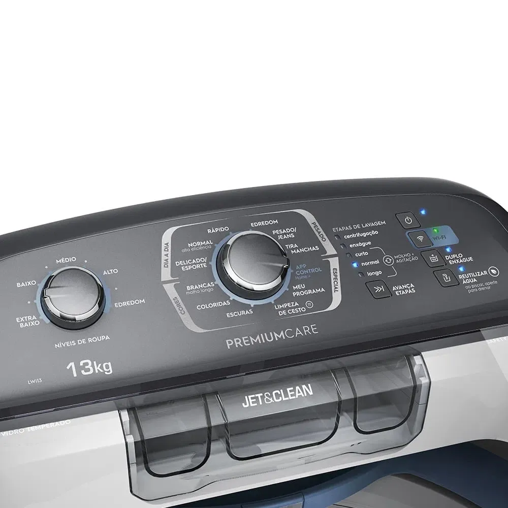 Máquina de Lavar Premium Care 13kg Branca Conectada App Electrolux (LWI13)